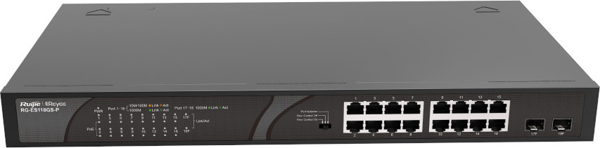 Комутатор Ruijie Reyee RG-ES118GS-P
