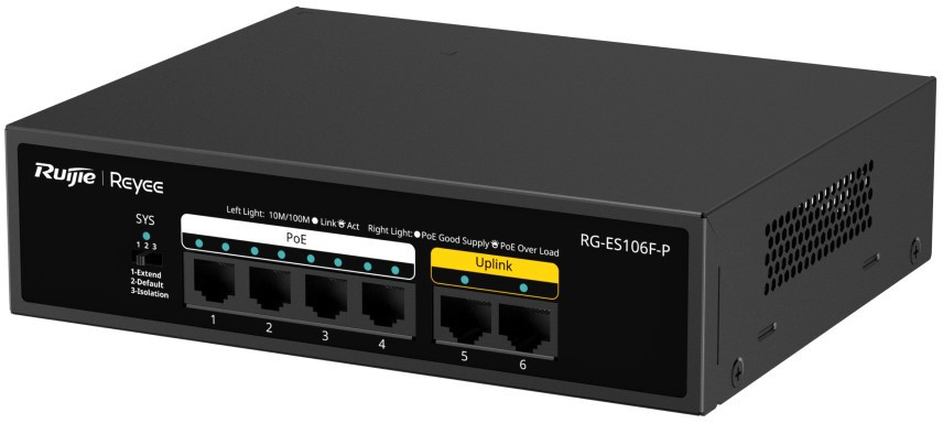 Коммутатор Ruijie Reyee RG-ES106F-P