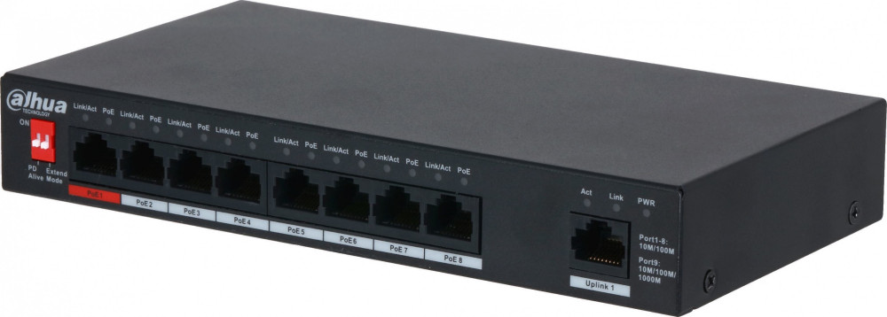Коммутатор Dahua PFS3009-8ET1GT-96-V2
