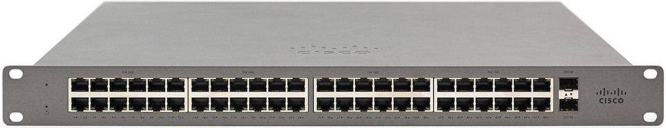 Коммутатор Cisco Meraki Go GS110-48P-HW-EU