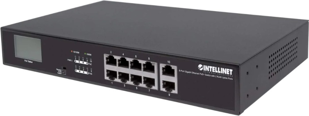 Коммутатор INTELLINET IPS-08G02-120W-L (561303)