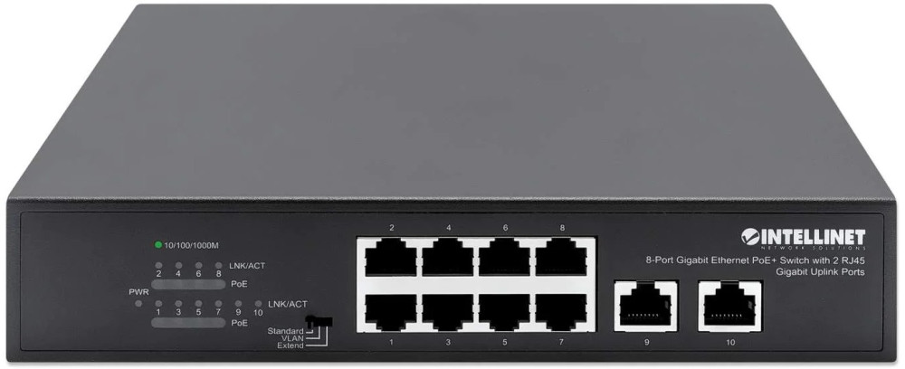 Коммутатор INTELLINET IPS-08G02-120W (561402)