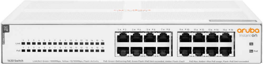 Коммутатор Aruba Instant On 1430-16G PoE (R8R48A)