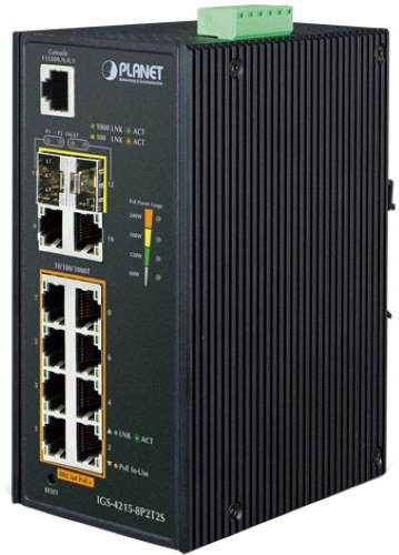 Комутатор PLANET IGS-4215-8P2T2S