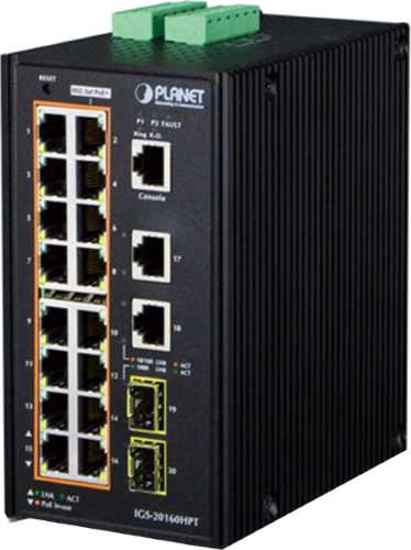 Комутатор PLANET IGS-20160HPT