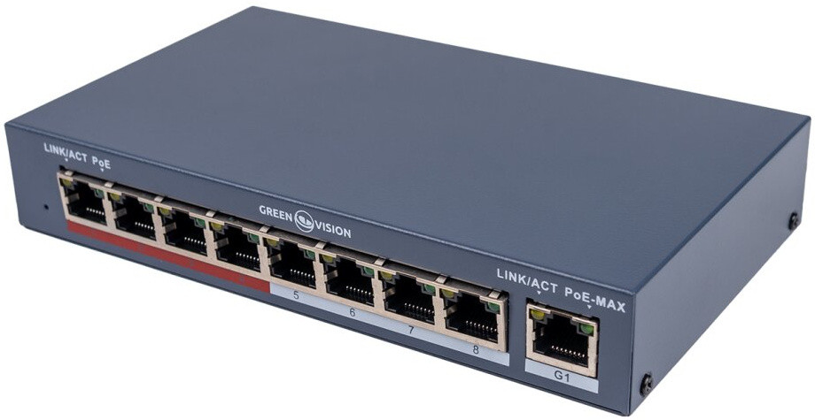 Комутатор GreenVision GV-018-AI-81PG (21934)