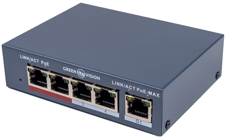 Коммутатор GreenVision GV-017-AI-41P (21933)