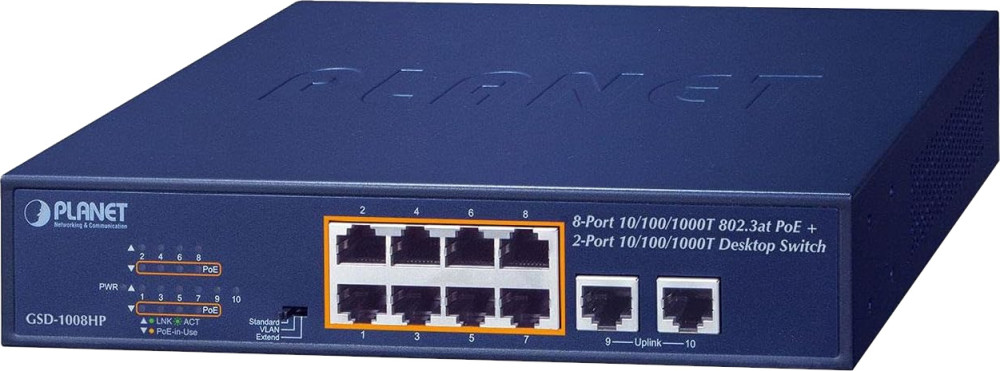 Коммутатор PLANET GSD-1008HP
