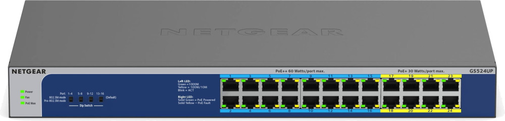 Коммутатор NETGEAR GS524UP (GS524UP-100EUS)