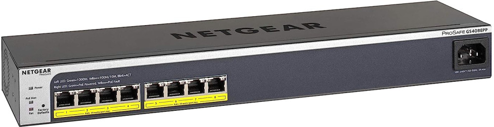 Коммутатор NETGEAR GS408EPP (GS408EPP-100EUS)
