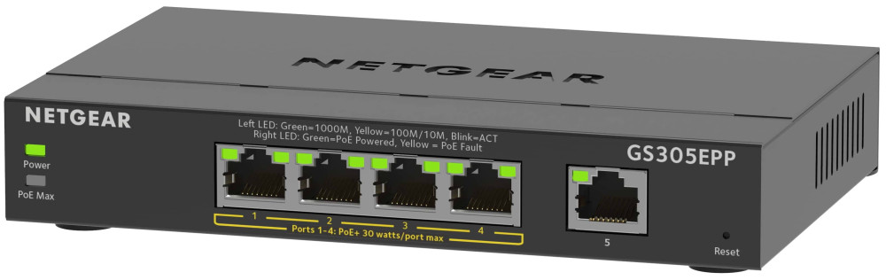Коммутатор NETGEAR GS305EPP (GS305EPP-100PES)