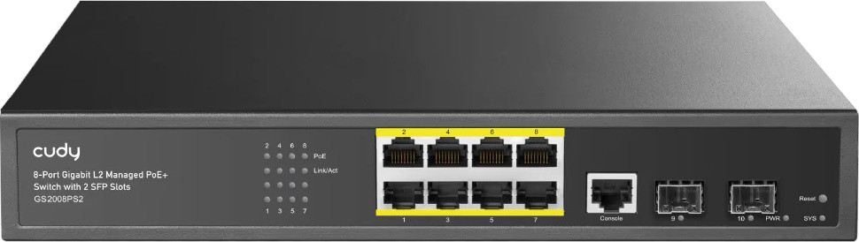 Комутатор Cudy GS2008PS2