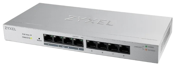 Коммутатор Zyxel GS1200-8HP v2