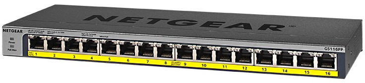 Коммутатор NETGEAR GS116PP (116PP-100EUS)