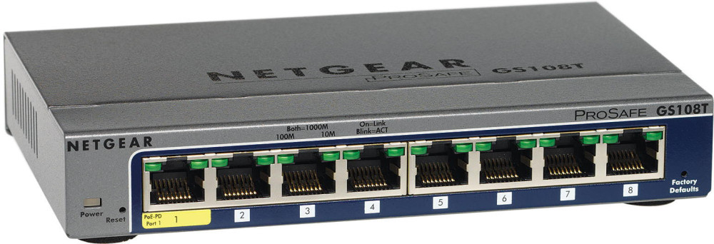 Коммутатор NETGEAR GS108T v3 (GS108T-300PES)