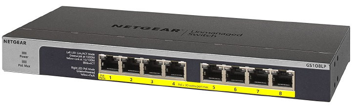 Коммутатор NETGEAR GS108LP (GS108LP-100EUS)