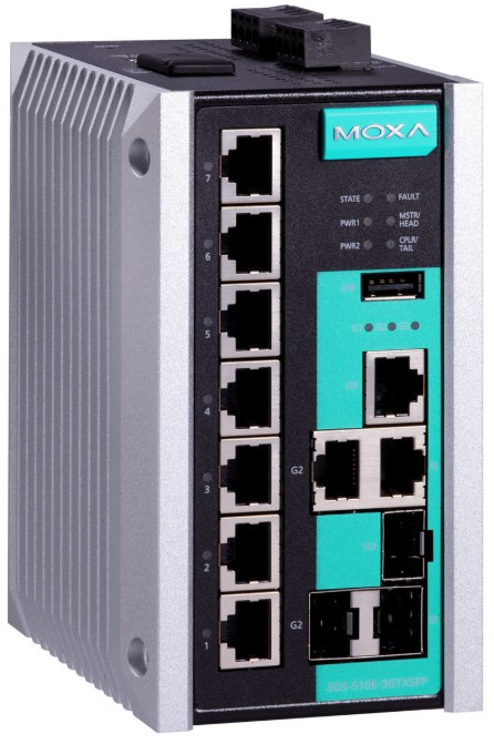 Коммутатор MOXA EDS-510E-3GTXSFP-T