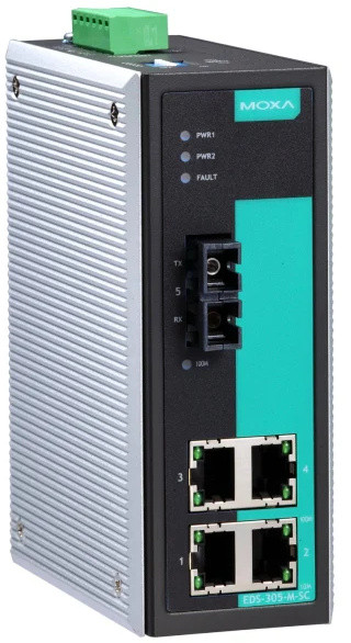 Коммутатор MOXA EDS-305-S-SC-T