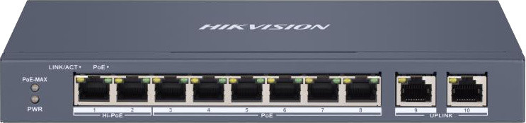 Комутатор Hikvision DS-3E1310HP-EI
