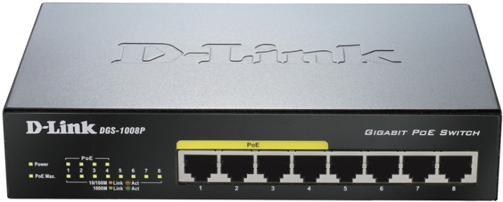 Комутатор D-Link DGS-1008P
