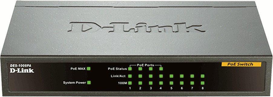 Комутатор D-Link DES-1008PA