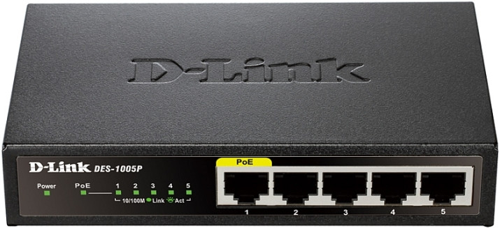 Комутатор D-Link DES-1005P/A