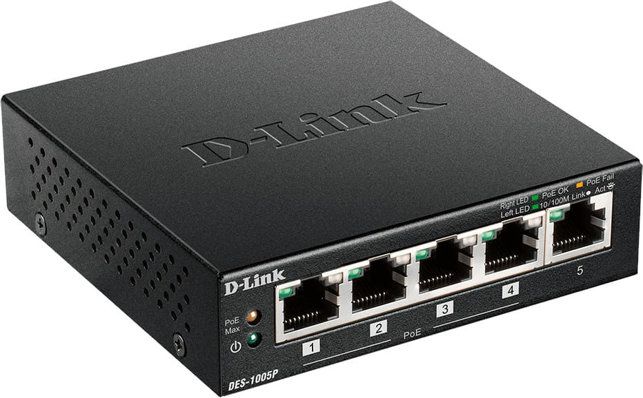 Комутатор D-Link DES-1005P