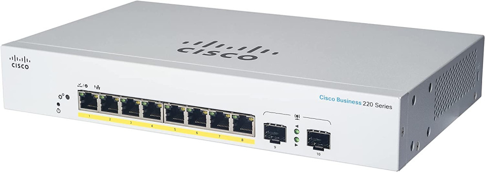 Коммутатор Cisco CBS220-8P-E-2G