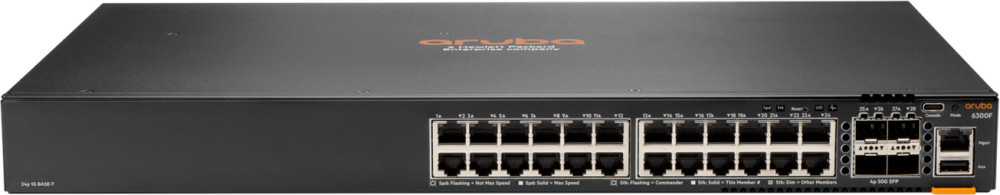 Коммутатор Aruba 6300F 24-port 1GbE and 4-port SFP56 (JL668A)