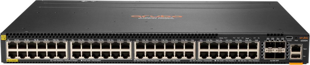 Коммутатор Aruba 6300M 48x1GbE Class 4 PoE & 4xSFP56 (JL661A)