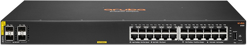 Коммутатор Aruba 6100-24G-PoE-4SFP 370W (JL677A)