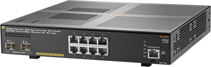 Комутатор Aruba 2930F-8G-PoE2SFP (JL258A)