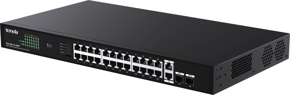 Комутатор Tenda TEG1128P-24-250W