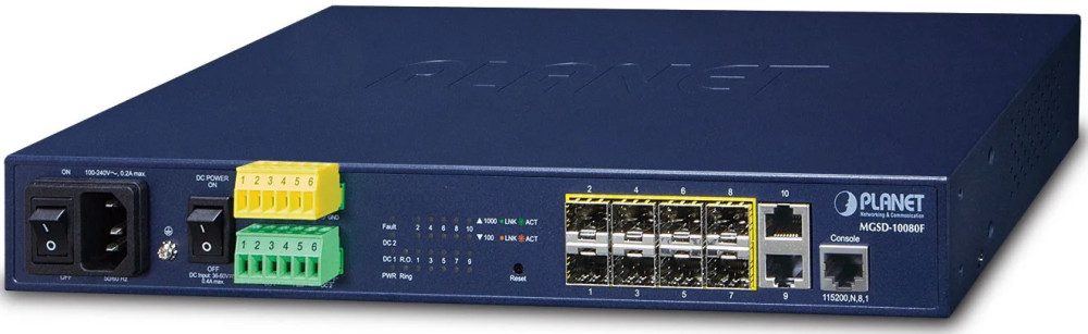 Коммутатор PLANET MGSD-10080F