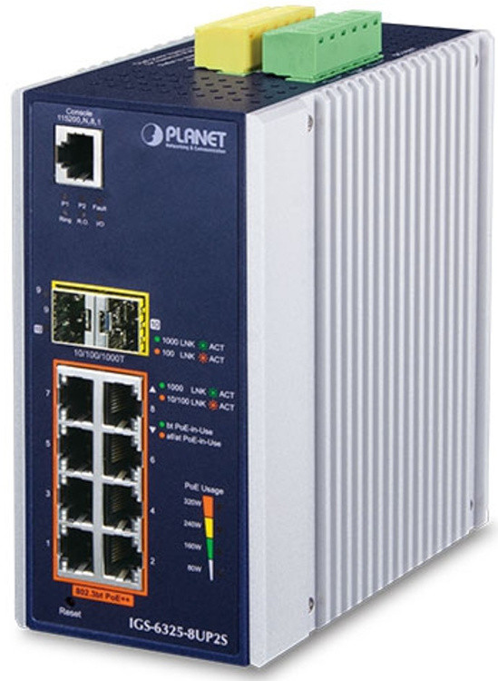 Коммутатор PLANET IGS-6325-8UP2S