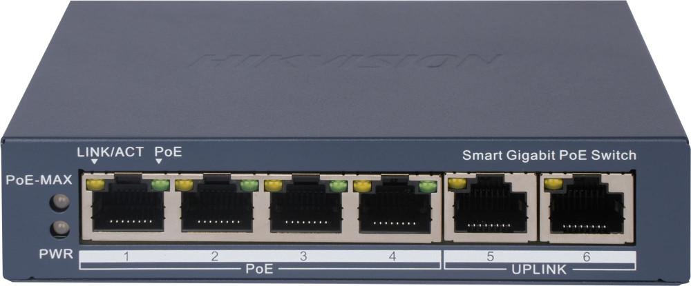 Комутатор Hikvision DS-3E1506P-EI