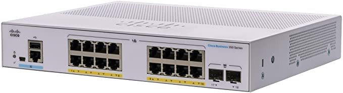Коммутатор Cisco CBS350-16FP-2G
