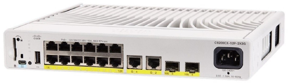 Комутатор Cisco C9200CX-12P-2X2G-E