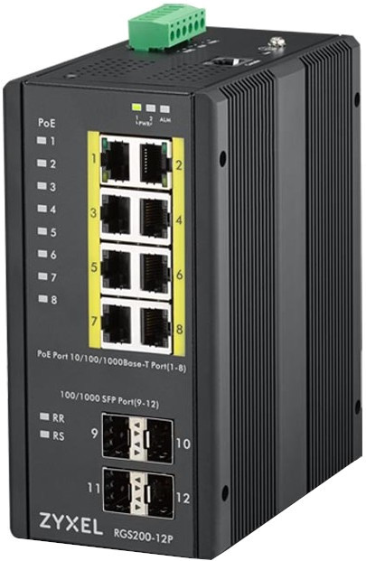 Комутатор Zyxel RGS200-12P (RGS200-12P-ZZ0101F)