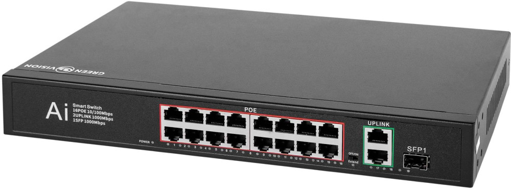 Комутатор GreenVision GV-010-D-162 PG1 SFP (11693)