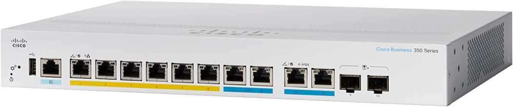 Коммутатор Cisco CBS350-8MGP-2X