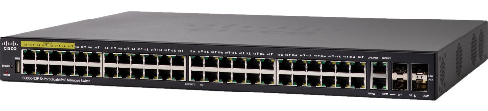 Коммутатор Cisco SG350-52P