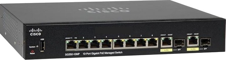 Коммутатор Cisco SG350-10MP