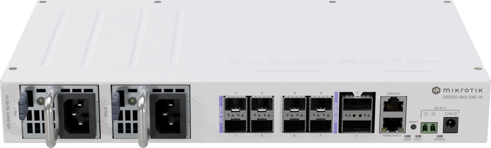 Коммутатор MikroTik CRS510-8XS-2XQ-IN