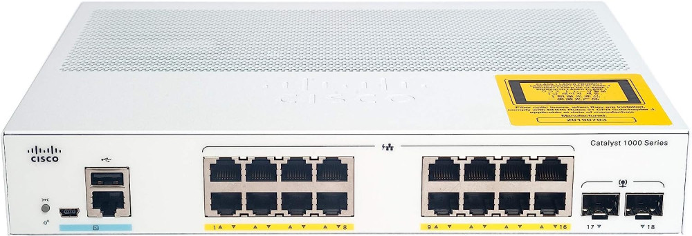 Коммутатор Cisco C1000-16P-E-2G-L