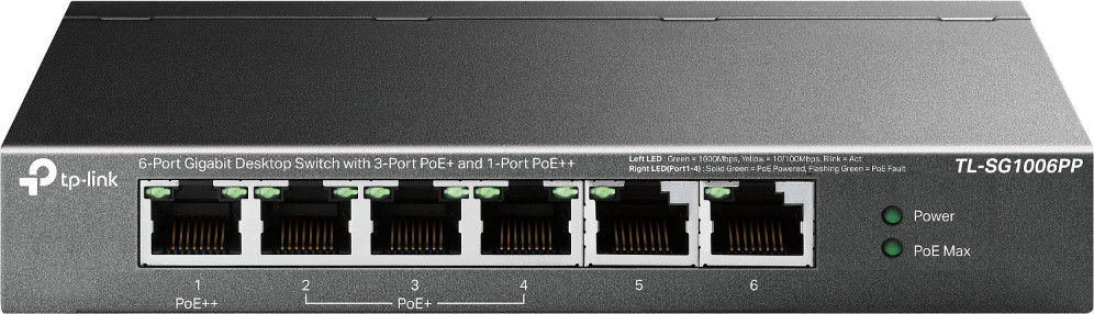 Коммутатор TP-LINK TL-SG1006PP