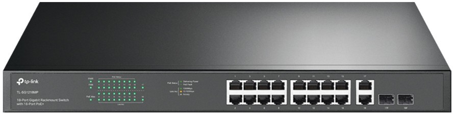 Комутатор TP-LINK TL-SG1218MP