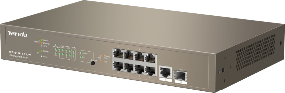 Коммутатор Tenda TEG5310P-8-150W