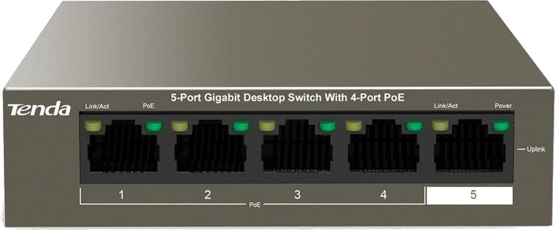 Коммутатор Tenda TEG1105P-4-63W