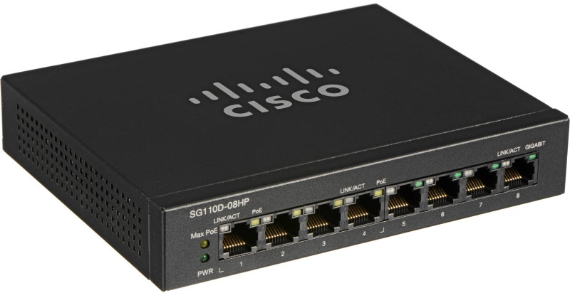 Комутатор Cisco SG110D-08HP